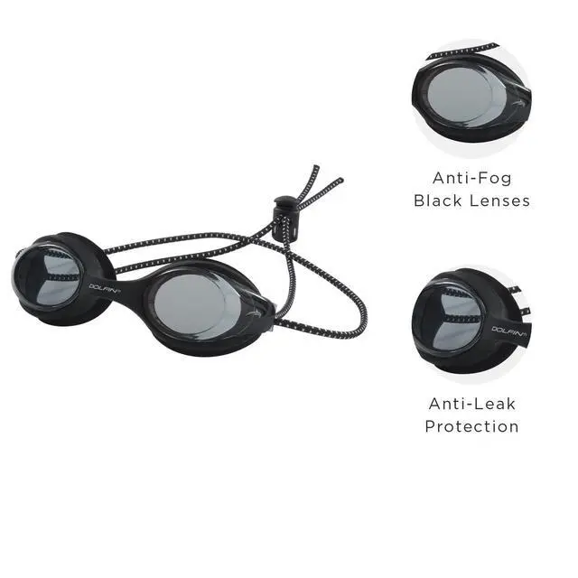 Alt view image 4 of 7 - Bungee Racer Swim Goggles (Black Black)