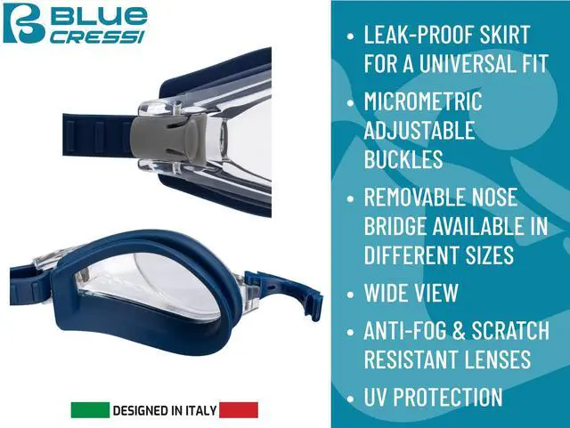 Alt view image 3 of 7 - Nuoto 3.0 Swim Goggles, Black/Black, Mirrored Lens