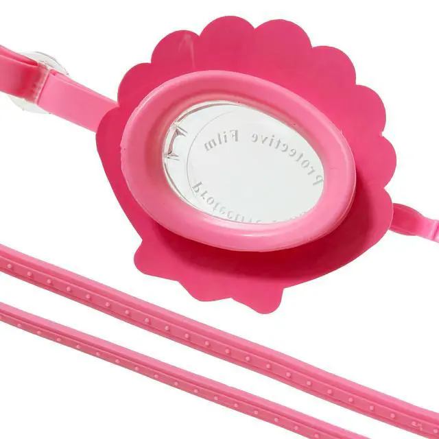 Alt view image 4 of 7 - Pink Seashell Youth Swim Goggles Fun Mermaid-Inspired Swimming Goggles for Kids, Anti-Fog, UV Protection, Adjustable Strap