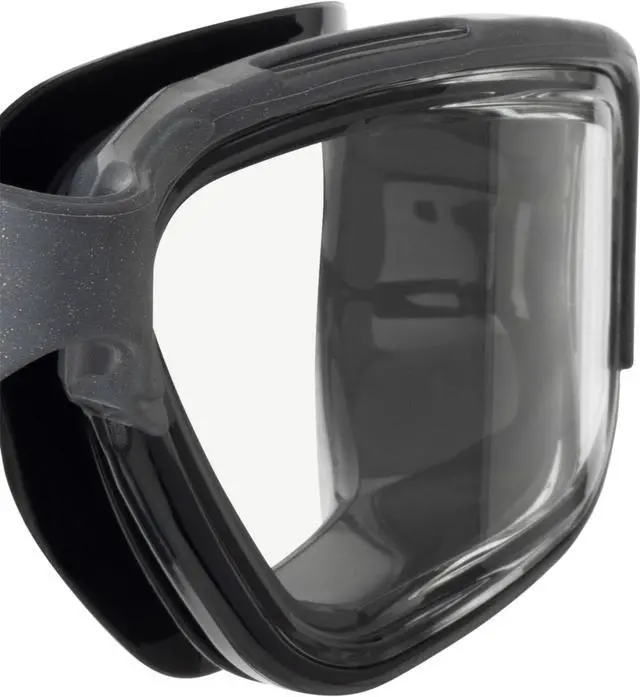 Alt view image 4 of 6 - Clear Eyes Swim Goggles - Black/Grey - Anti-Fog Lenses for Swim Gear - Wide Vision for Swimming - Adult Goggles with Secure Fit
