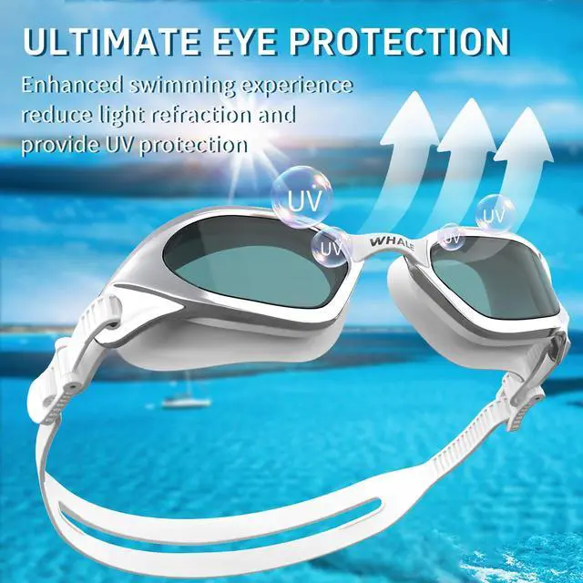 Alt view image 7 of 7 - Swimming Goggles S1 Nano-coated long-lasting anti-fog HD swimming goggles for men and women (Silver)