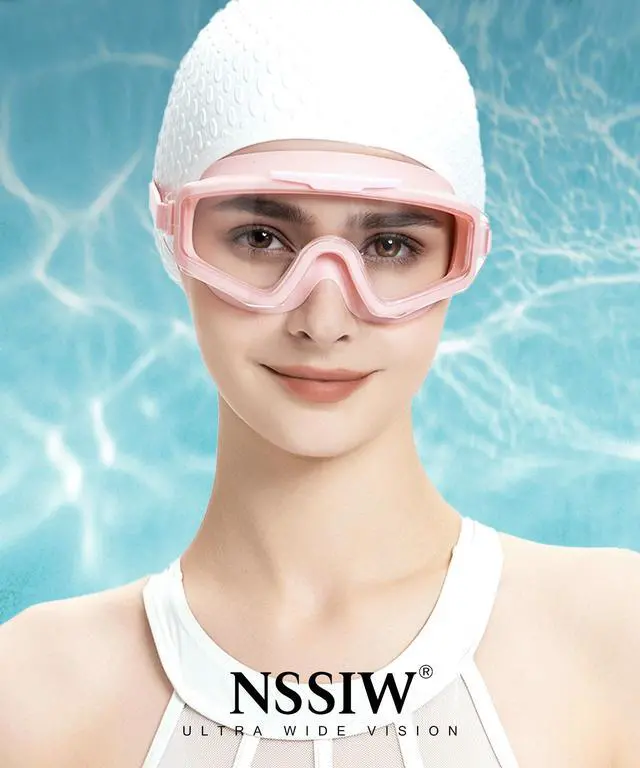 Alt view image 3 of 7 - Swim Goggles Adult Goggles-for-Swimming: No Leak with UV400 Protection Anti Fog Wide View for Men and Women 3 Pack