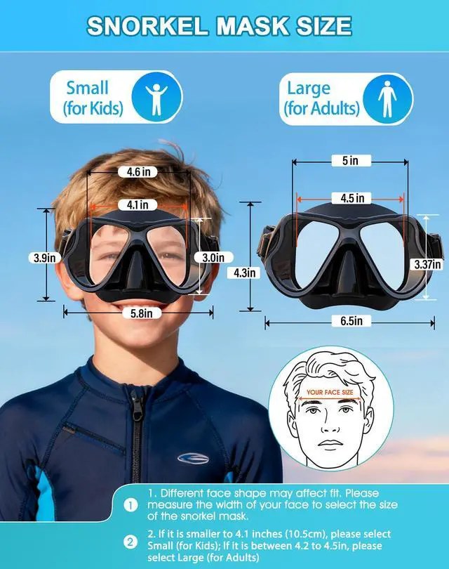 Alt view image 5 of 7 - Dry Snorkel Set,Panoramic Wide View Anti-Fog Scuba Diving Mask,Professional Snorkeling Gear for Adults Kids