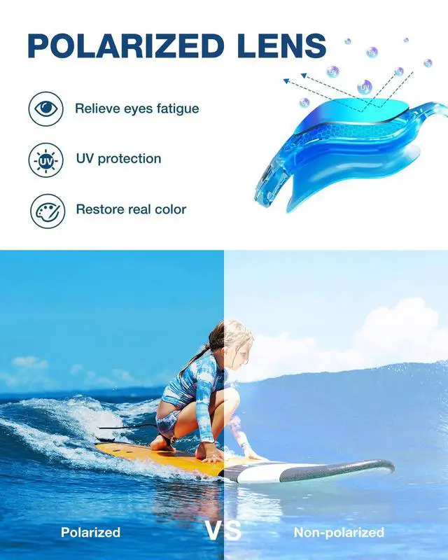 Alt view image 2 of 6 - Kids Swim Goggles, G1 MINI UV Protection Anti-Fog Polarized Swimming Goggles for Age 6-14