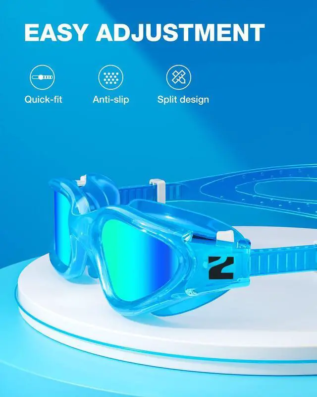 Alt view image 6 of 6 - Kids Swim Goggles, G1 MINI UV Protection Anti-Fog Polarized Swimming Goggles for Age 6-14
