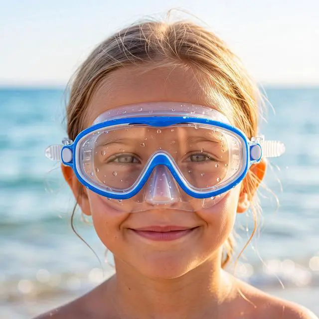 Alt view image 6 of 7 - 4 Pack Kids Swim Goggles Age 3-15 Antifog Wide View No Leaking Swimming Glasses with Adjustable Strap (Fresh Color)