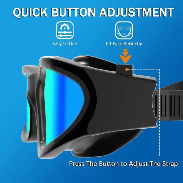 Alt view image 6 of 6 - Pack Swim Goggles, Tenfold Long-Lasting Anti Fog Swimming Goggles for Adult Men Women No Leakage With Nose Clip Earplugs
