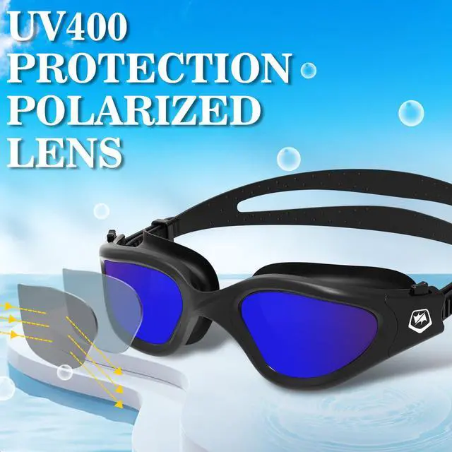 Alt view image 2 of 7 - Swimming Goggles Swim Pool Goggles Anti Fog Anti UV No Leakage Clear Vision for Men Women Adults Teenagers