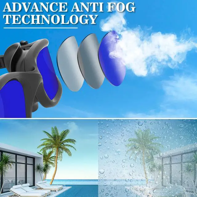 Alt view image 6 of 7 - Swimming Goggles Swim Pool Goggles Anti Fog Anti UV No Leakage Clear Vision for Men Women Adults Teenagers
