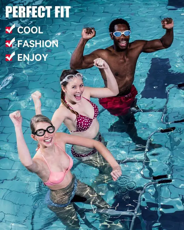 Alt view image 7 of 7 - Swim Goggles, No-Leaking Anti-Fog Swimming Goggles for Adult Men Women (Clear)