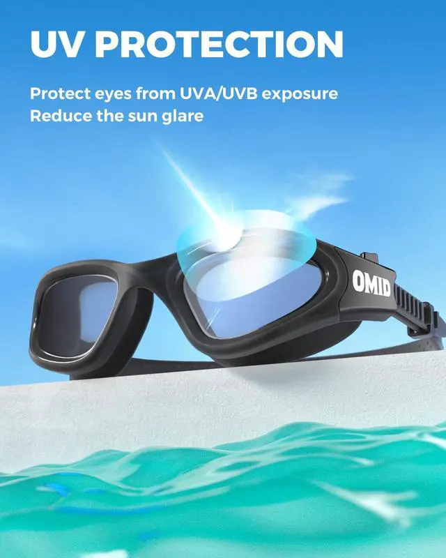 Alt view image 3 of 7 - Swim Goggles, P2 Polarized Swimming Goggles for Men Anti-fog Goggles Swimming for Adult Women