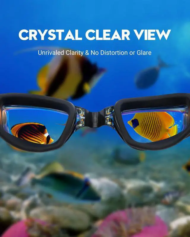Alt view image 5 of 7 - Swim Goggles Swimming Goggles 2 Pack, Anti Fog No Leaking UV Protection Clear Vision Pool Goggles for Adult Men Women Youth