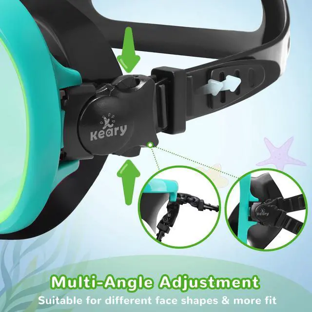 Alt view image 7 of 7 - Kids Swim Goggles with Nose Cover Swimming Goggles for Kids 6-14 8-12 age 4-7 3-6 3-5 Swim Mask for Toddler Boys Girls Youth Child Anti Fog UV Protection Pool Water Glasses Underwater Goggles