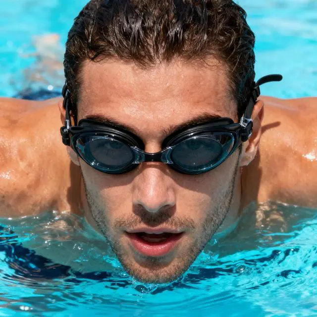 Alt view image 5 of 7 - Swimming Goggles For Men Women Professional Fit & Comfort Unisex Swim Glasses For Adults Anti-Fog, Leak-Proof (Black)