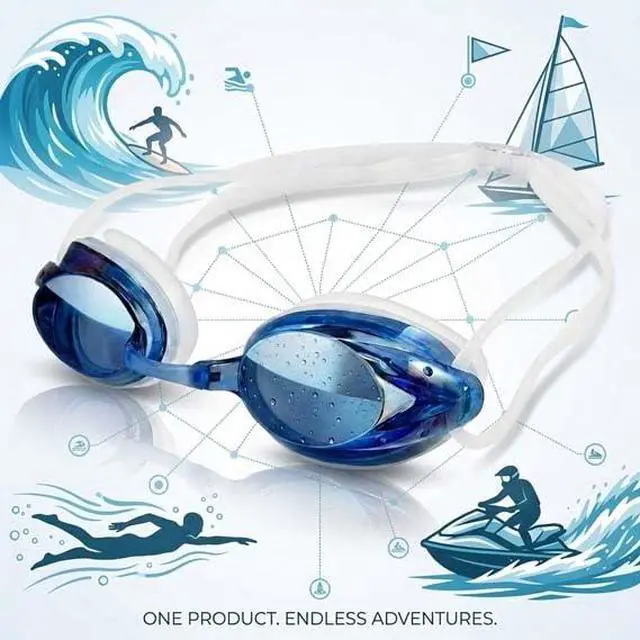 Alt view image 4 of 7 - Swimming Goggles, Professional Swim Goggles Anti Fog UV Protection No Leaking for Adult Men Women Kids