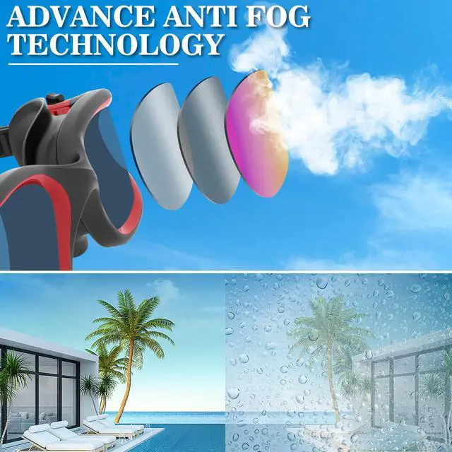 Alt view image 6 of 6 - Swimming Goggles Swim Pool Goggles Anti Fog Anti UV No Leakage Clear Vision for Men Women Adults Teenagers
