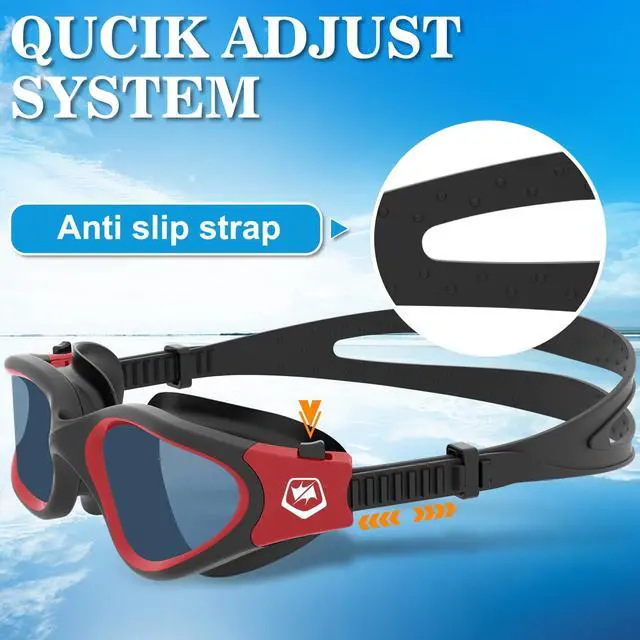Alt view image 5 of 6 - Swimming Goggles Swim Pool Goggles Anti Fog Anti UV No Leakage Clear Vision for Men Women Adults Teenagers