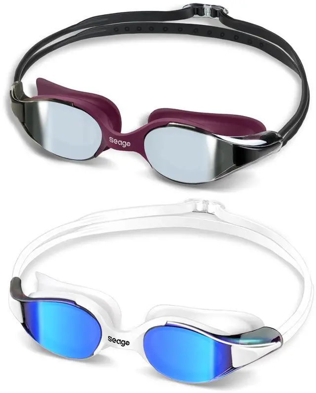 Main image of Racing Swim Goggles for Adult Men and Women, Swimming Goggles with Silicone Material Clear Vision No Leak Anti Fog UV Protection, Pool Underwater Adult Swim Goggles for Training and Competition