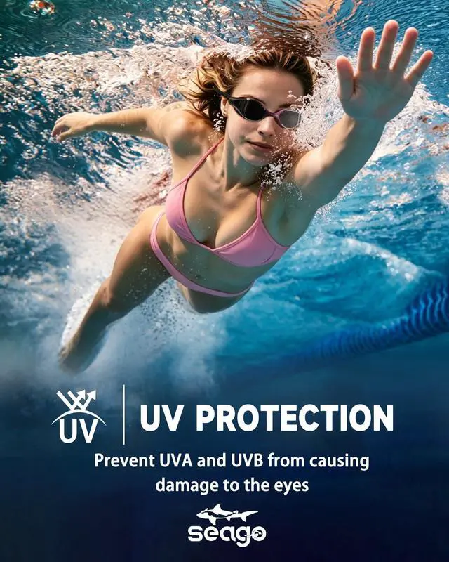 Alt view image 5 of 7 - Racing Swim Goggles for Adult Men and Women, Swimming Goggles with Silicone Material Clear Vision No Leak Anti Fog UV Protection, Pool Underwater Adult Swim Goggles for Training and Competition
