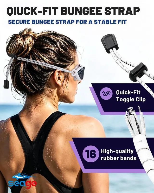 Alt view image 3 of 7 - 2 Pack Professional Racing Goggles Swimming Adult Men Women Youth, Anti-Fog UV Protection Clear View Mirrored Coating, 360° Foldable Adjustable Nose Bridge Suitable for Competition & Training