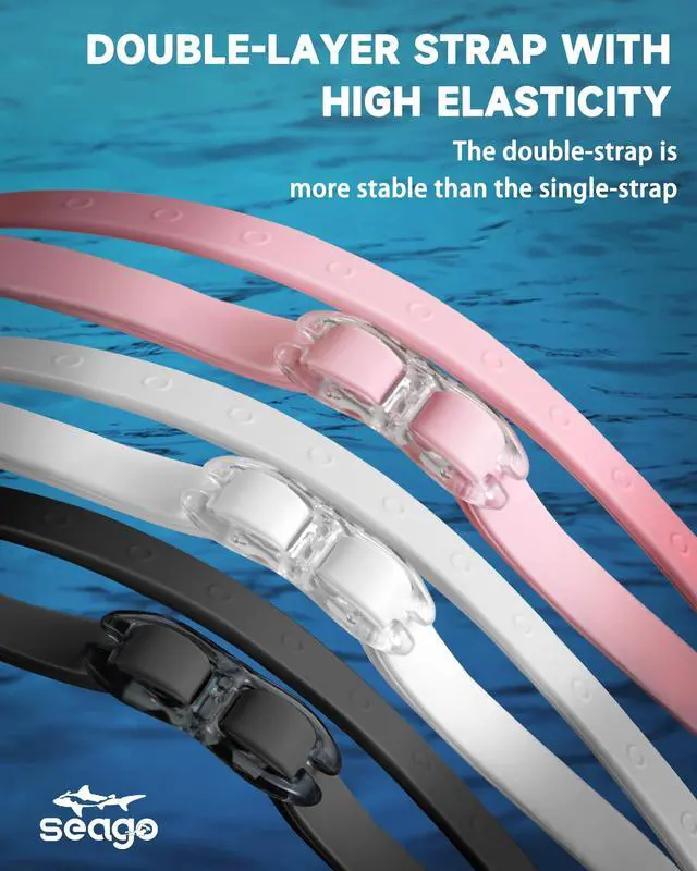 Alt view image 4 of 7 - Racing Swim Goggles for Adult Men and Women, Swimming Goggles with Silicone Material Clear Vision No Leak Anti Fog UV Protection, Pool Underwater Adult Swim Goggles for Training and Competition