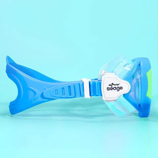 Alt view image 4 of 7 - Kids Swim Goggles Swimming Goggles for Kids Boys Girls Toddlers Youth 5-15 Anti-Fog 180° Clear Goggles No Leak Water Pool Underwater Swim Goggles with Nose Cover Swimming Diving Equipment
