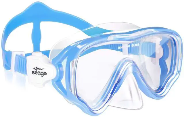 Main image of Swimming Mask Swim Goggles for Kids Boys Girls Youth 6-14 8-12 8-14 4-7, Anti-Fog 180° Panoramic View Soft Silicone Skirt Kids Pool Underwater Swimming Goggles with Nose Cover, Snorkel Equipment