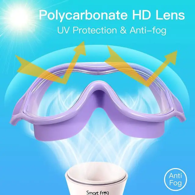 Alt view image 6 of 6 - Swim Goggles No Leaking Anti-Fog Swimming Goggles for Adult Men Women Youth Junior with Soft Silicone Gasket, UV Protection Waterproof 180° Clear Vision, Triathlon Pool Goggles Swim Glasses