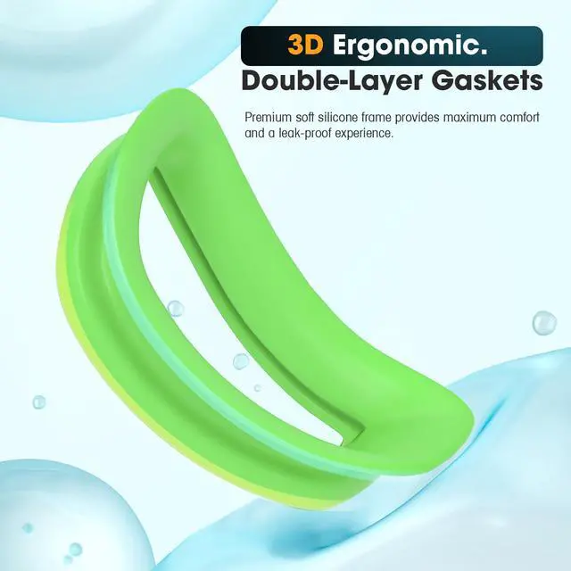 Alt view image 4 of 7 - Swim Goggles, 2-Pack Swimming Goggles, Anti Fog, No Leaking For Adult Women Men Youth