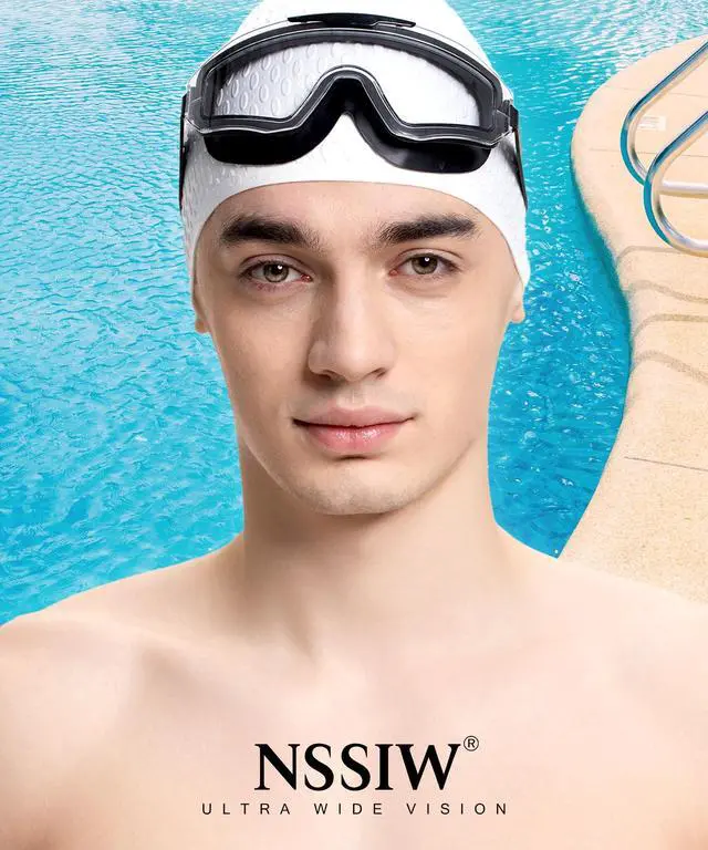 Alt view image 3 of 7 - Swim Goggles Adult Goggles-for-Swimming: No Leak with UV400 Protection Anti Fog Wide View for Men and Women 3 Pack