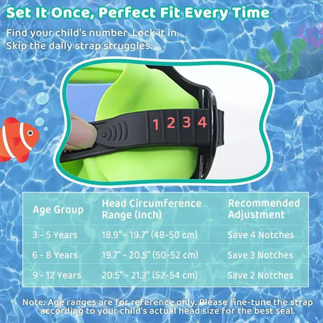 Alt view image 6 of 7 - Pack Kids Swim Goggles with Nose Cover for Boys Girls 3-15, Anti Fog Diving Mask with Shatterproof Safety Lens for Toddler, Waterproof Swimming Goggles Value Set for Beach & Pool Beach