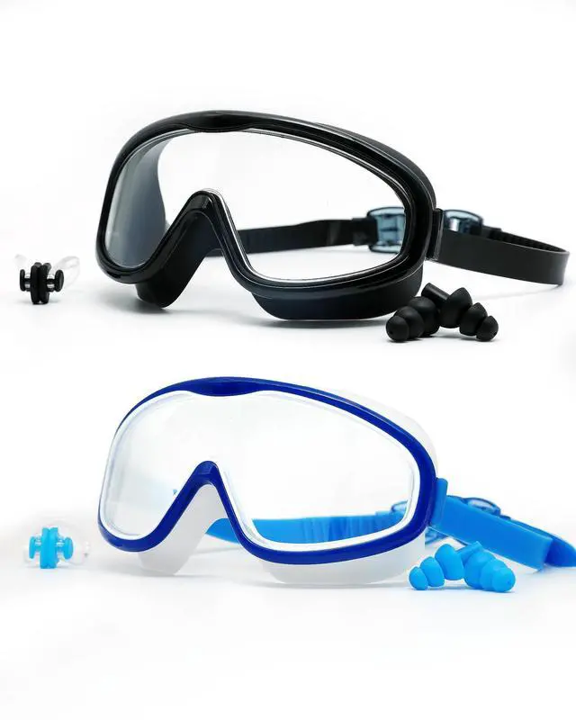 Main image of 2 Pack Adult Swimming Goggles, Anti-Fog UV Protection Swim Glasses with Soft Leakproof Silicone Gasket, Wide View Professional Swim Goggles for Men, Women & Youth Training & Pool