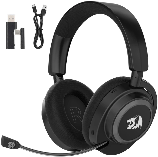 Main image of Wireless Gaming Headset, Tri-Mode (2.4G/BT/Wired), 65H Battery, 50mm Drivers & 7.1 Surround Sound, Noise-Cancelling Retractable Mic, Compatible with PC, PS5, NS, Mac, Mobile