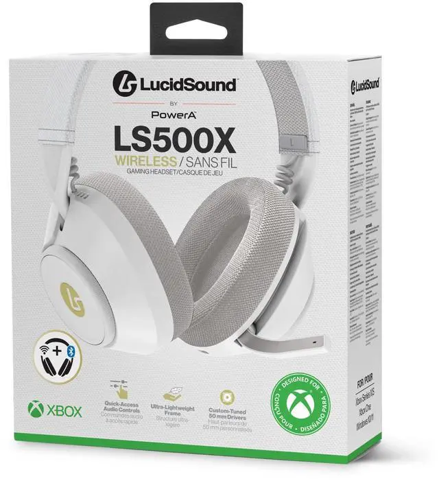 Alt view image 2 of 7 - LucidSound LS500X Wireless Gaming Headset for Xbox Series X|S - White, Officially Licensed, Bluetooth Compatible, Designed for Comfort, 50 mm Drivers, Works with Xbox One and Windows 10/11