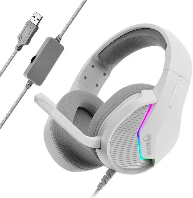 Main image of USB Gaming Headset with Mic, Wired Headphone with Surround Sound, Noise Canceling Gaming Headphones for PC, PS4/PS5, Laptop, Mac, Switch- H8618