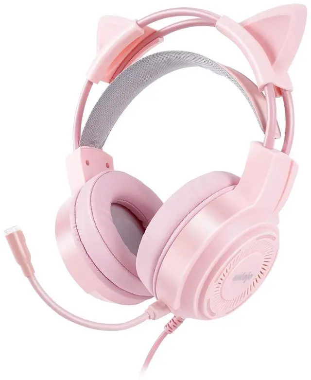 Main image of Upgraded Pink Gaming Headset for PS4, PS5, Xbox One, PC, Switch, Laptop