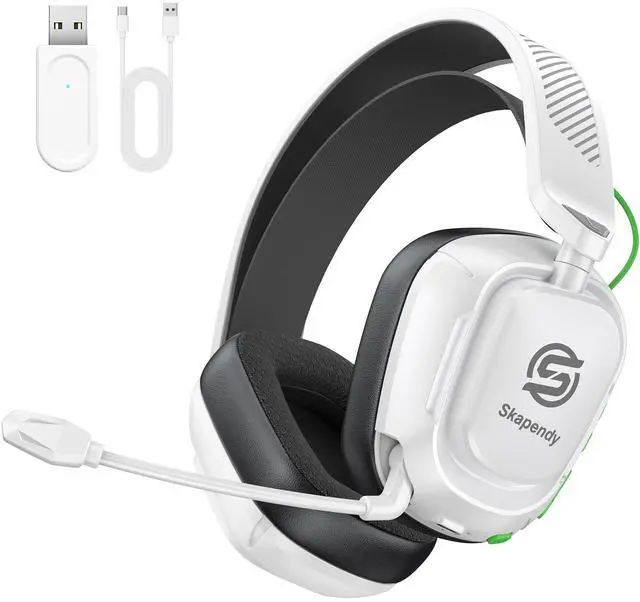 Main image of Wireless Gaming Headset for PC, PS5, PS4, Switch & Mac, 2.4GHz Ultra-Low Latency & Bluetooth Gaming Headphones with Noise Canceling Mic, 3D Stereo Lossless Audio for Nintendo 64 Accessories