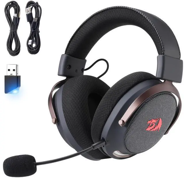 Main image of Mode Wireless Gaming Headset, 7.1 Surround Sound, 53 mm Drivers, Memory Foam Ear Pads, Detachable Noise-canceling Microphone, Over-Ear Headphones Works for Phone, PC/PS5/NS, Black