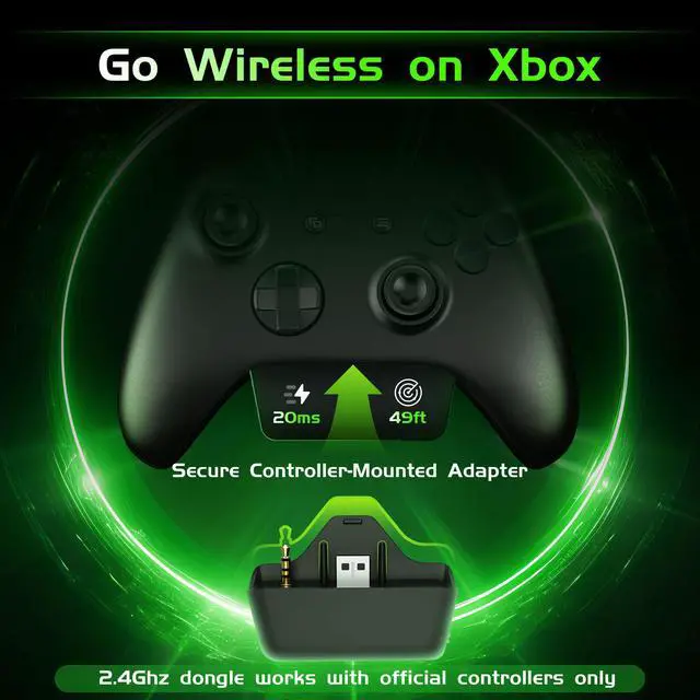 Alt view image 2 of 7 - Wireless Gaming Headset for Xbox Series X/S, Xbox One, PS5, PC, Bluetooth 6.0 Gaming Headphones with Flip-to-Mute Noise-Canceling Mic, 70-Hour Playtime, Foldable, 3D Surround Sound - Black