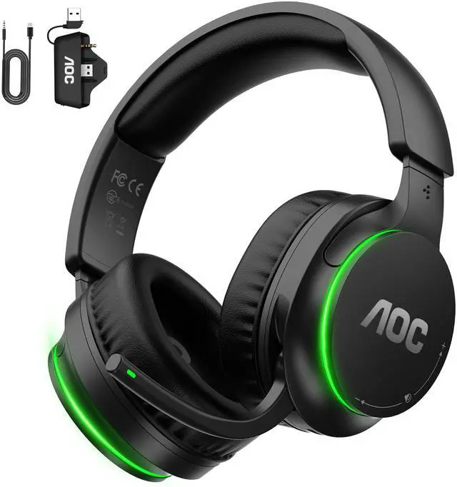 Main image of Wireless Gaming Headset for Xbox Series X|S & Xbox One, Up to 75H Battery, Bluetooth 5.4 & 2.4GHz, 50mm Driver, Noise Canceling Mic, Gaming Headphones for PC, PS5, Switch, Black