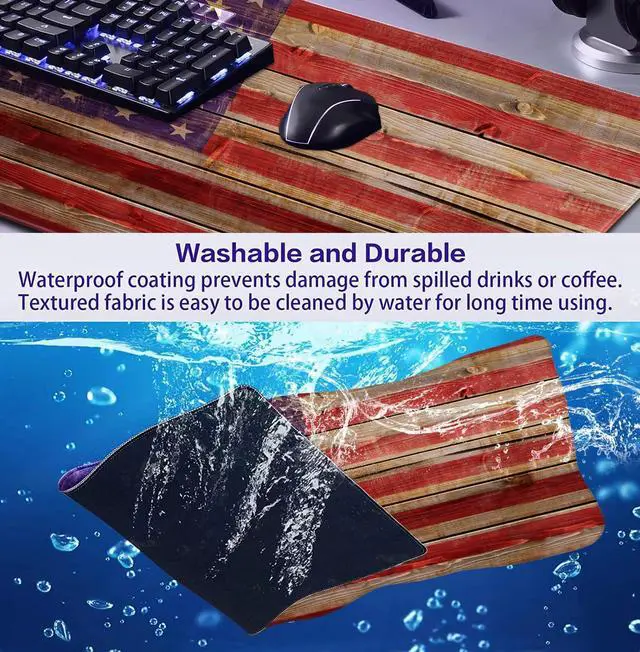 Alt view image 6 of 6 - Flag Gaming Mouse Pad, Suitable for Office and Study Keyboard Pads