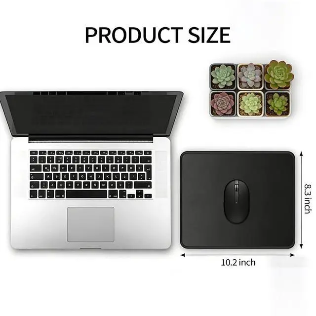 Alt view image 2 of 7 - 12 Pack Mouse Pads Bulk, Black Mouse Pads for Desk, Office and School