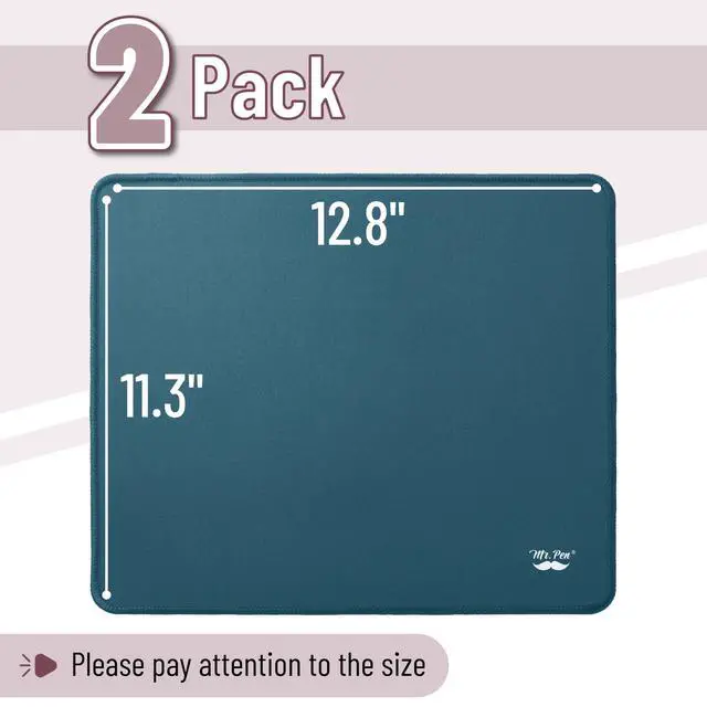 Alt view image 2 of 6 - Mouse Pad, 12.8"x11.3", 2 Pack