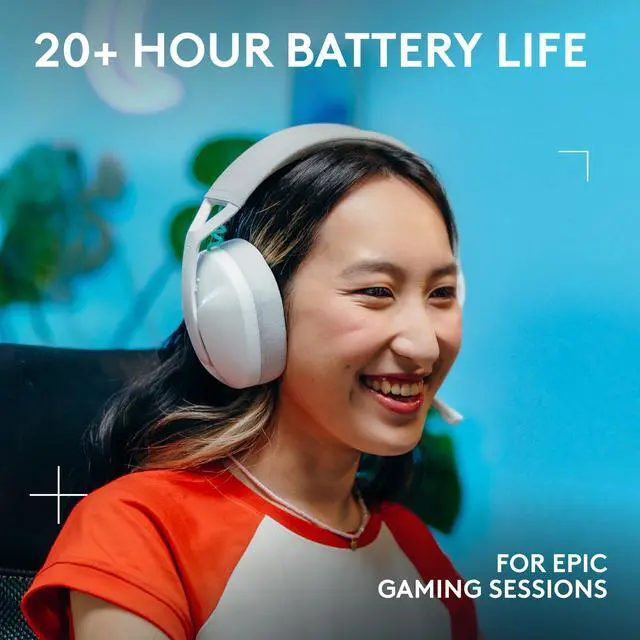Alt view image 7 of 7 - Logitech G321 Lightspeed Wireless Gaming Headphones White Laptop PC