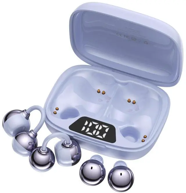 Main image of 2-in-1 Wireless Earbuds Set, Open-Ear Clip & Mini Sleep Headphones, 36H Battery, Bass Sound, Ultra Comfortable, IPX5 Waterproof, Stylish for Work/Sport/Sleep