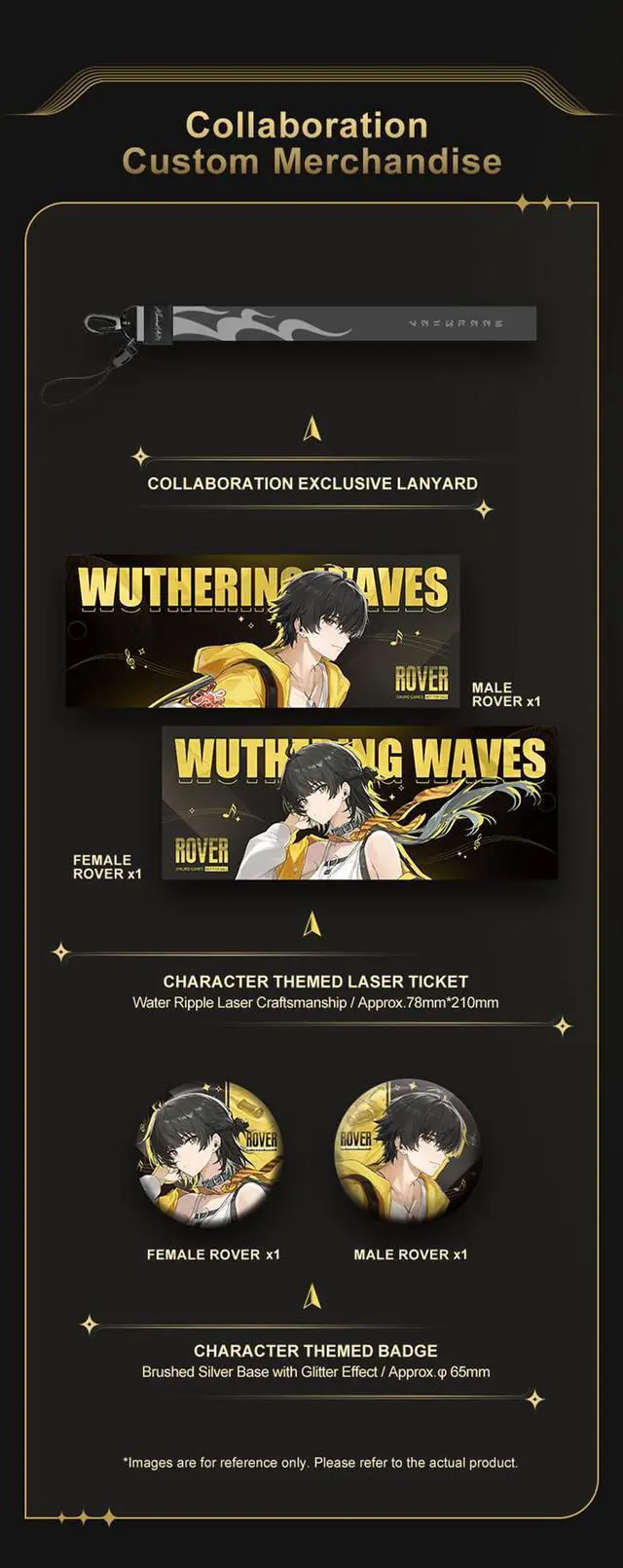 Alt view image 4 of 7 - Wuthering Waves U.C.T.S. Hybrid Dual Drivers OWS Al Noise Cancelling LHDC-V Gaming Headset Online Interactive DSP LE Audio Wireless Headphone (English Version)