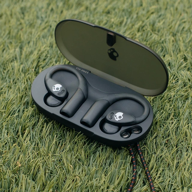 Alt view image 7 of 7 - Open Wireless Open-Ear Bluetooth Earbuds, Headphones, Sweat and Water Resistant, 42 Hours Battery, Detachable Neckband, Secure Fit, Microphone for iPhone Android - True Black