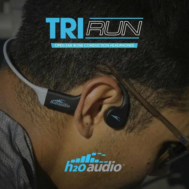 Alt view image 7 of 7 - TRI Run Open Ear Bone Conduction Headphones. Sweatproof Multisport Headphones for Running, Cycling, and Paddling. Wireless Wrap Around Sport Earbuds, IPX8 Waterproof, Bluetooth 5.3