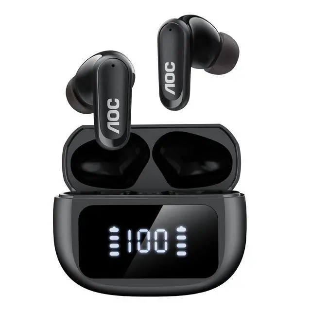Main image of Noise Cancelling Earbuds, Bluetooth 5.4 Wireless Earbuds with 6 Mics, 39dB ANC, Transparency Mode, 13mm Drivers, 36 Custom EQs via App, 45H Playtime, LED Display, Fit for Sports, Travel, Commuting