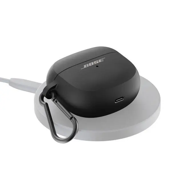 Alt view image 2 of 2 - Ultra Open Earbuds Wireless Charging Case Cover, Black
